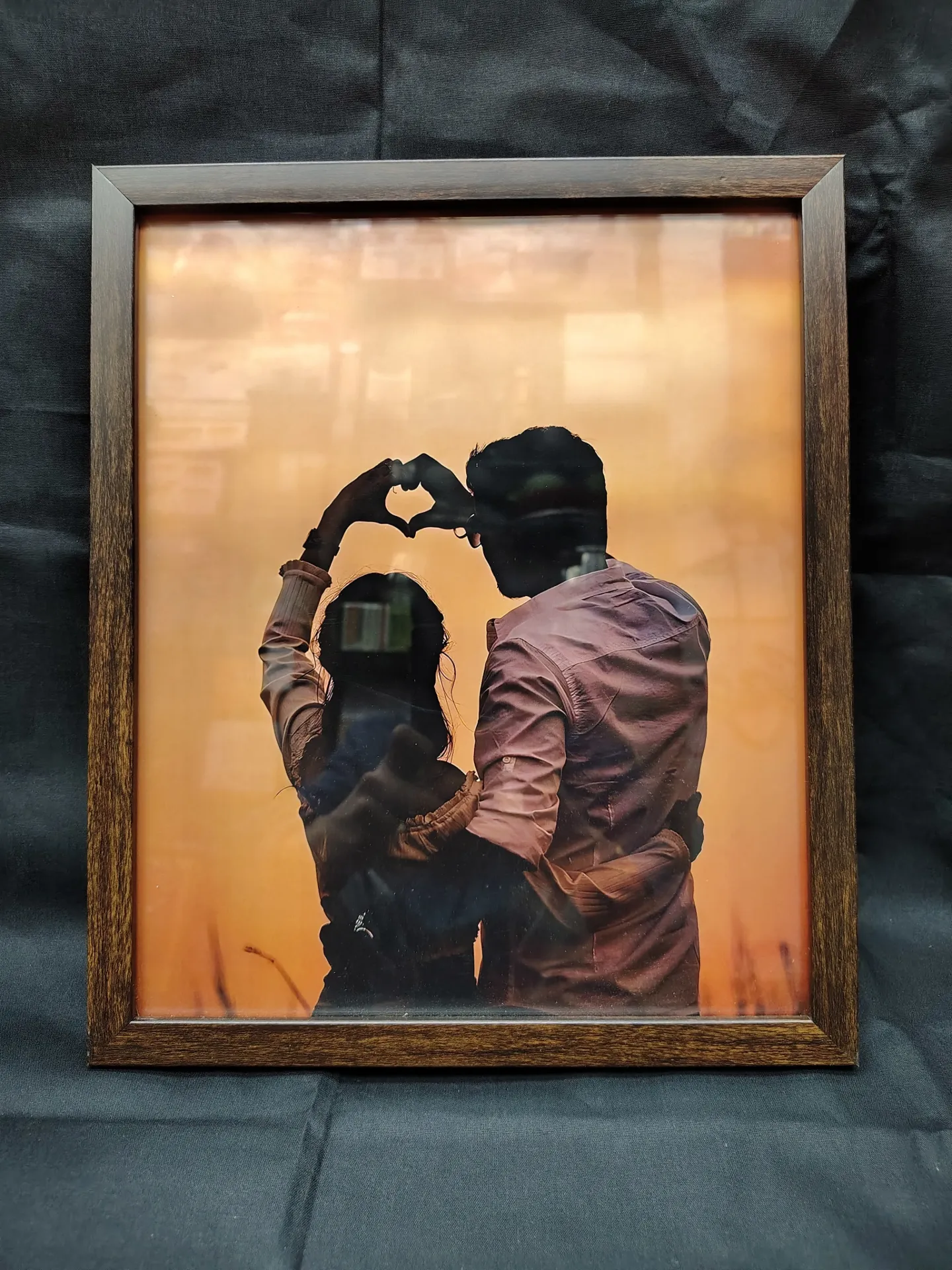 WOODEN GLASS PHOTO FRAME